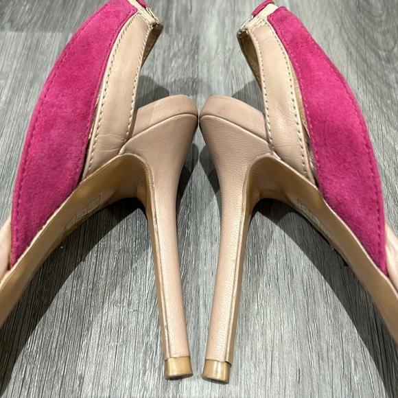 BCBG MAXAZARIA leather and suede 4” stiletto heels - Picture 5 of 8